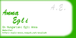 anna egli business card